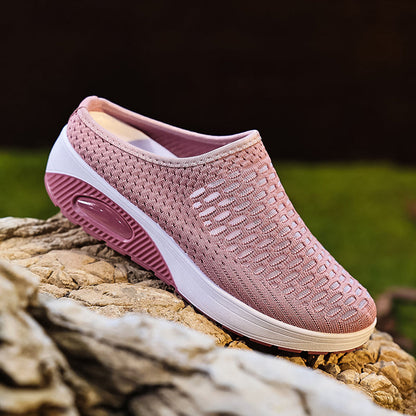 Sandales plateforme en maille respirante pour femmes