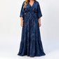 🌸👗 Robe imprimée col V femme – Coupe fluide, motif élégant, silhouette flatteuse pour un look romantique du quotidien aux occasions spéciales 🌿💃