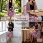 Ensemble de robe à fleurs flatteur