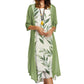 Ensemble de robe à fleurs flatteur