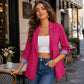 ☀️🧥Nouveautés - Cardigan-blazer épuré : tombé fluide et style polyvalent, du bureau à la soirée