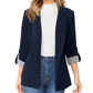 ☀️🧥Nouveautés - Cardigan-blazer épuré : tombé fluide et style polyvalent, du bureau à la soirée