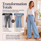 Pantalon décontracté à jambes larges et cordon de serrage pour femme