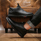 Semelle souple pour les hommes, chaussures en cuir décontractées pour les affaires-Achetez 2 livraison gratuite