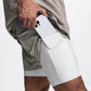 Short double couche pour les sports de musculation et de loisirs