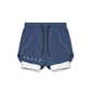 Short double couche pour les sports de musculation et de loisirs