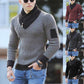 Pull à col roulé en tricot pour hommes Gentlemen Style Ethnique Pullover