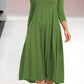 Nouveau style - Robe à demi-manches de couleur unie pour femmes