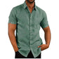 Chemise à manches courtes en lin pour hommes Summer 2023 - No Ironing, Extra Stretch