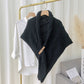 Le cadeau le plus chaleureux pour votre mère, vous-même et vos amis- Châle Tricoté Triangle avec Boucle en Cuir