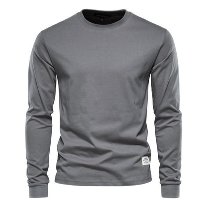 Coton de haute qualité manches longues homme uni