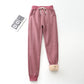 Pantalon de jogging doublé sherpa pour femme