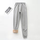 Pantalon de jogging doublé sherpa pour femme
