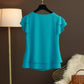 Nouveau top en mousseline de soie simple et élégant pour femmes