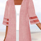 Cardigan d'été respirant de couleur unie pour femmes