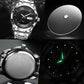 Montre Homme Ultra Fine Et Étanche Avec Quartz Et Double Fenêtre Calendrier