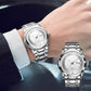 Montre Homme Ultra Fine Et Étanche Avec Quartz Et Double Fenêtre Calendrier