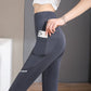 Pantalon de yoga extensible à taille haute/pantalon requin (avec poches)