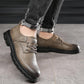 Chaussures en Cuir Cargo Vintage pour Hommes