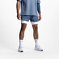 Short double couche pour les sports de musculation et de loisirs
