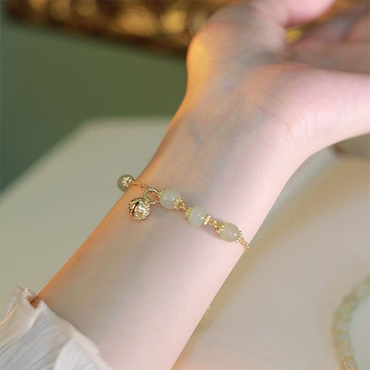 Bracelet De Cloche De Jade Hetian (Bonne chance pour la nouvelle année!)