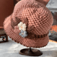 Le cadeau le plus élégant et le plus réconfortant 👒Chapeau tricotée à fleurs pour femmes