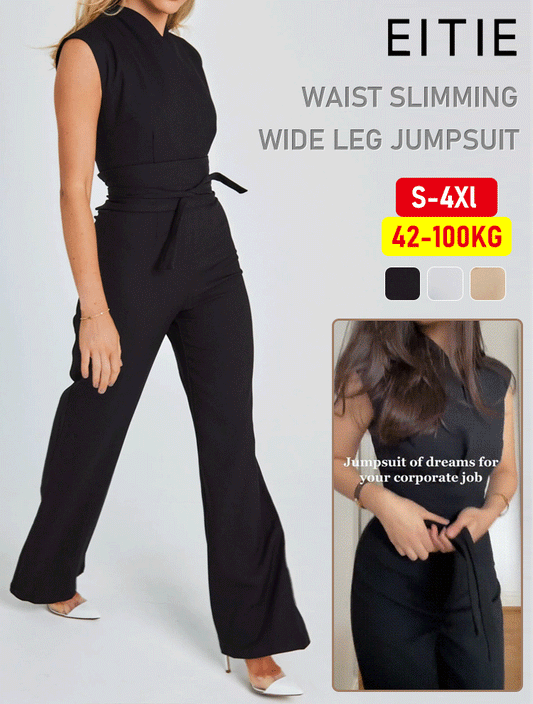 Ensemble sans manches pour femmes - Pantalon large sans manches Slim Fit