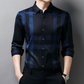 Chemise à carreaux à manches longues de haute qualité pour hommes