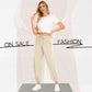 Pantalon large à jambe droite pour femmes