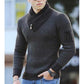 Pull à col roulé en tricot pour hommes Gentlemen Style Ethnique Pullover