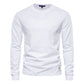 Coton de haute qualité manches longues homme uni