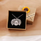 ?"You Are My Sunshine"?Collier Tournesol Avec Boîte Cadeau