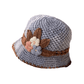 Le cadeau le plus élégant et le plus réconfortant 👒Chapeau tricotée à fleurs pour femmes