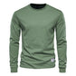 Coton de haute qualité manches longues homme uni