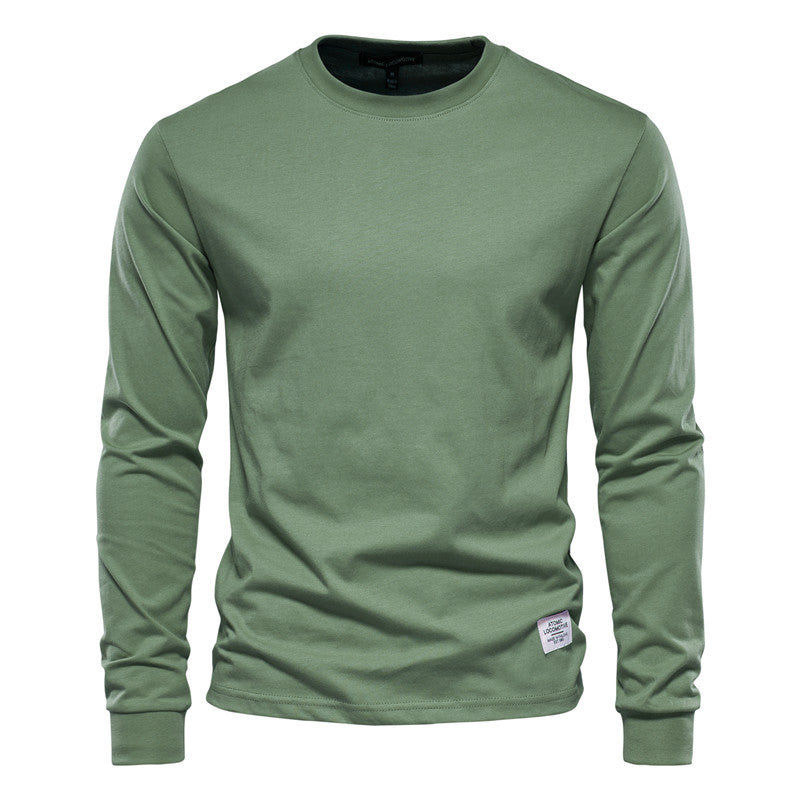 Coton de haute qualité manches longues homme uni