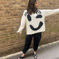 Happy Sunday-Pull en Tricot pour Femmes
