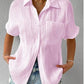 Chemise boutonnée classique et décontractée pour femmes - douce et confortable（50% OFF）
