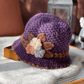 Le cadeau le plus élégant et le plus réconfortant 👒Chapeau tricotée à fleurs pour femmes