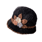Le cadeau le plus élégant et le plus réconfortant 👒Chapeau tricotée à fleurs pour femmes