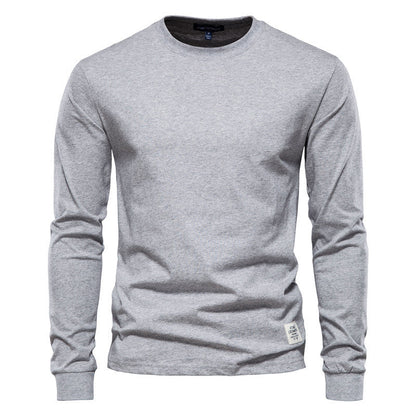 Coton de haute qualité manches longues homme uni