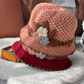 Le cadeau le plus élégant et le plus réconfortant 👒Chapeau tricotée à fleurs pour femmes