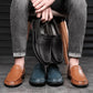 Chaussures en cuir décontractées et antidérapantes pour hommes