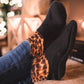 Chaussettes thermiques antidérapantes, rembourrées à l'intérieure