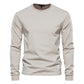 Coton de haute qualité manches longues homme uni