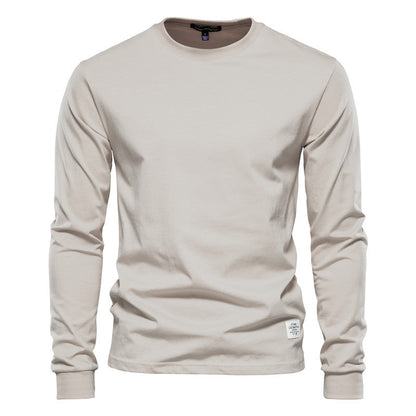 Coton de haute qualité manches longues homme uni