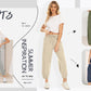 Pantalon large à jambe droite pour femmes