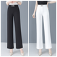 Pantalon d'été ample en soie glacée pour femmes