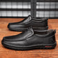 Chaussures en cuir décontractées et antidérapantes pour hommes