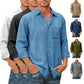 50 % de réduction --- Chemise en jean pour homme 【manches longues】