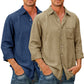 50 % de réduction --- Chemise en jean pour homme 【manches longues】